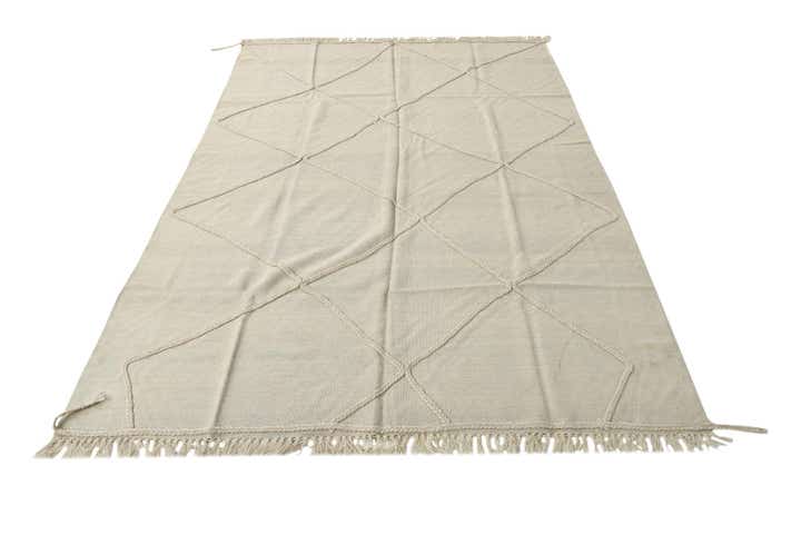 5' 7 x 7' 9 Hand Woven Kilim Modern Wool Rug