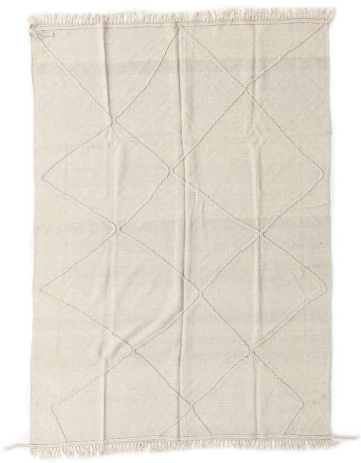 5' 7 x 7' 9 Hand Woven Kilim Modern Wool Rug