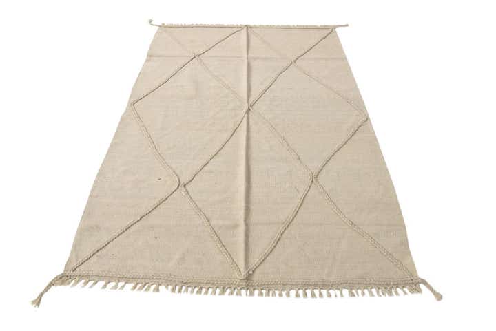 4' 1 x 6' 1 Hand Woven Kilim Modern Wool Rug