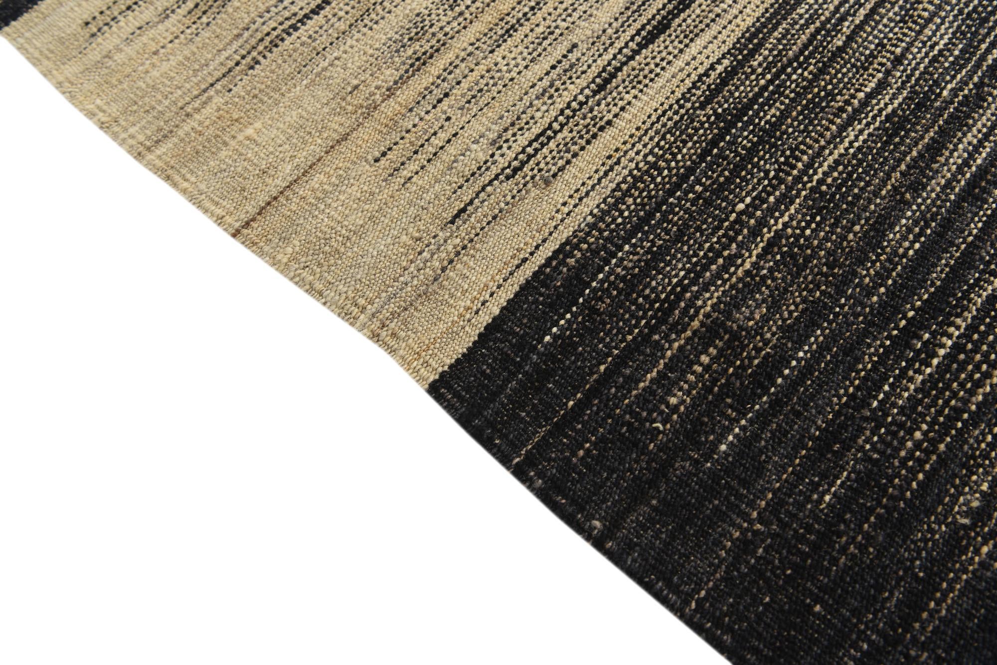 7' 10 x 9' 7 Hand Woven Kilim Modern Wool Rug