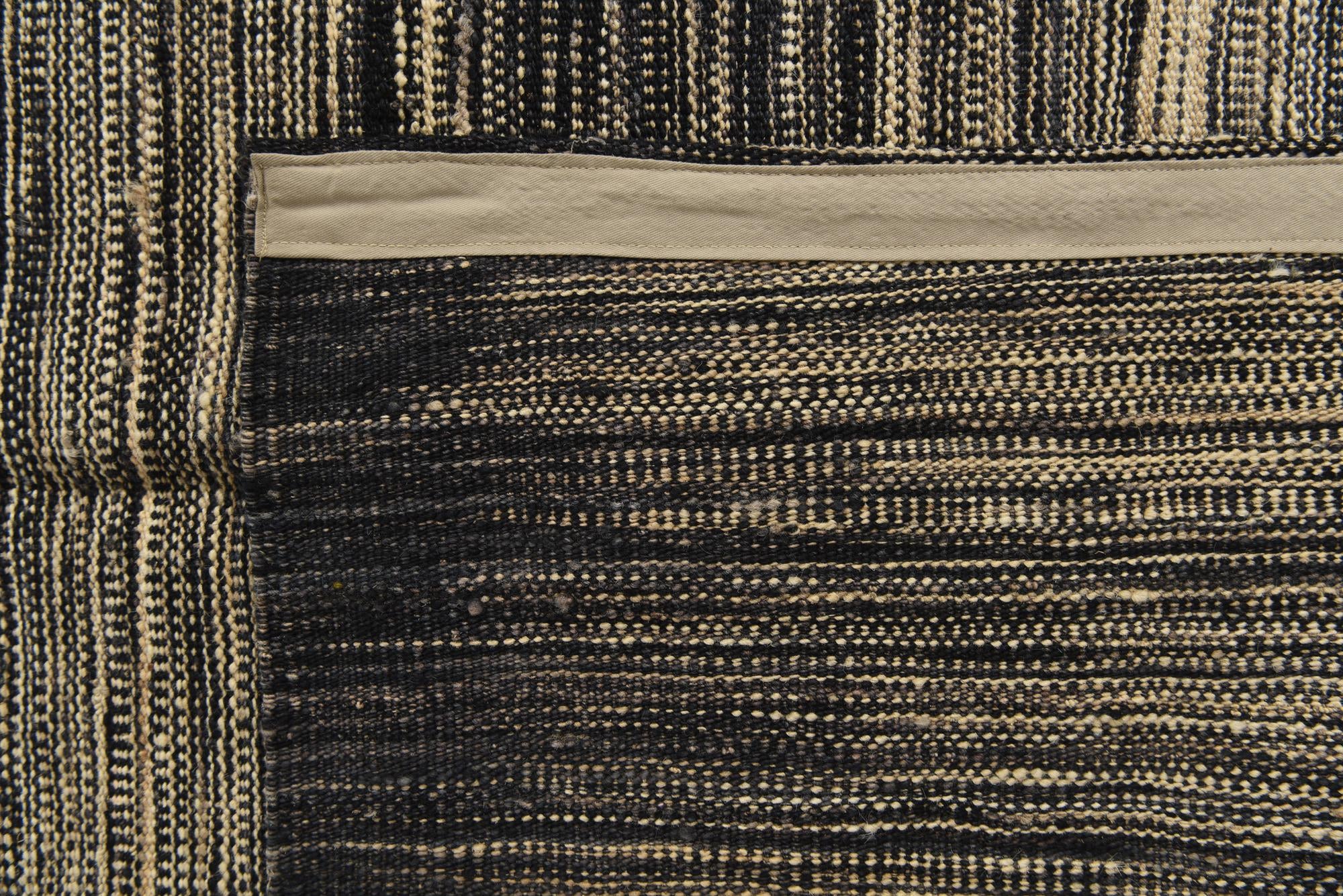 7' 10 x 9' 7 Hand Woven Kilim Modern Wool Rug