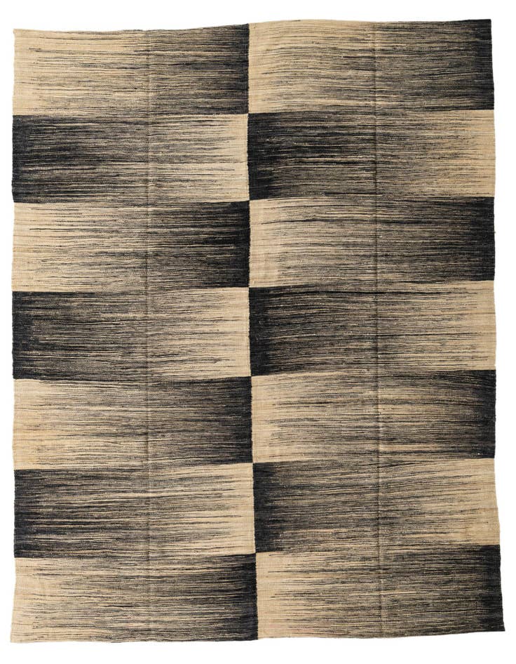 Detail image of 7' 10 x 9' 7 Hand Woven Kilim Modern Wool Rug