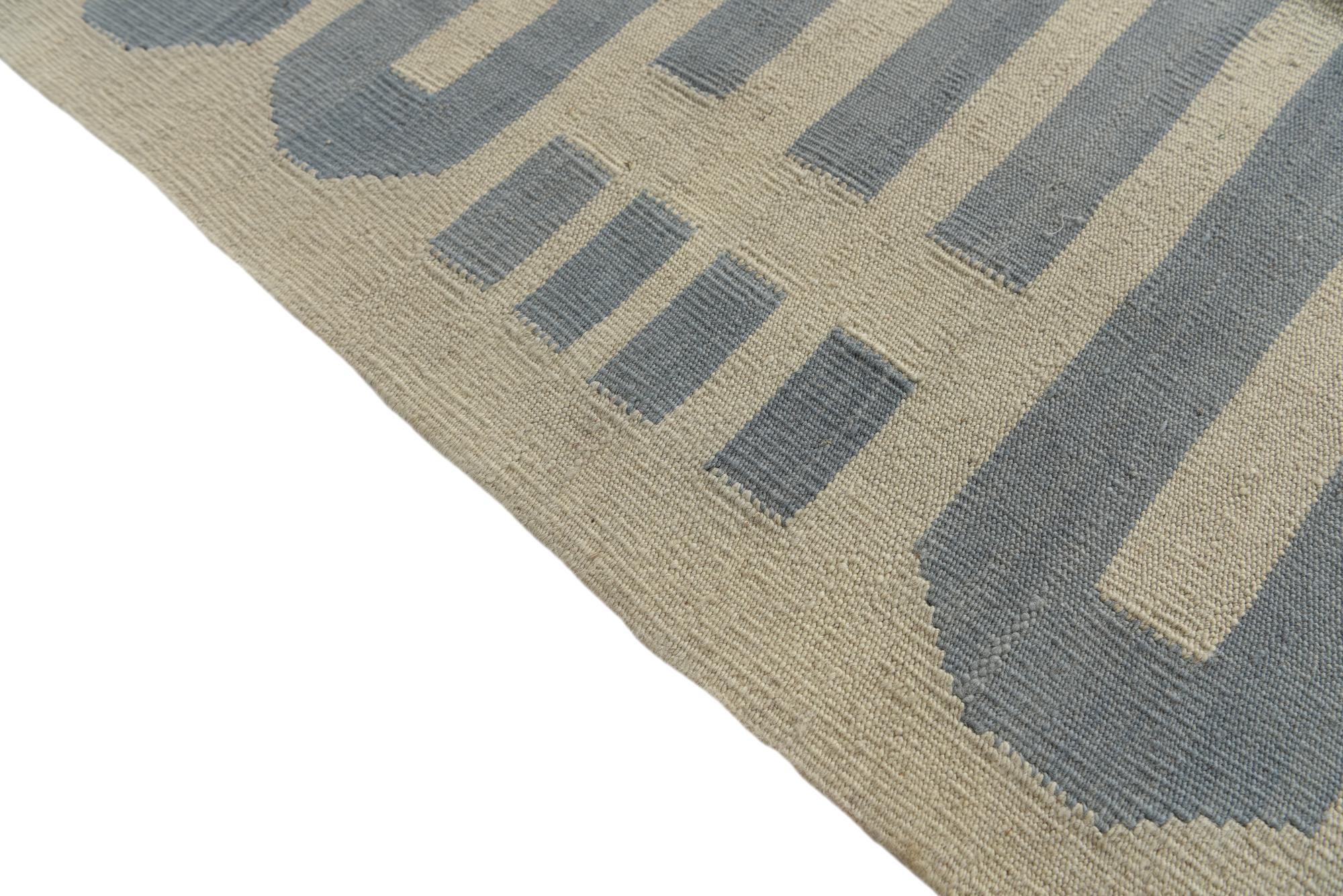 8' 2 x 10' Hand Woven Kilim Modern Wool Rug