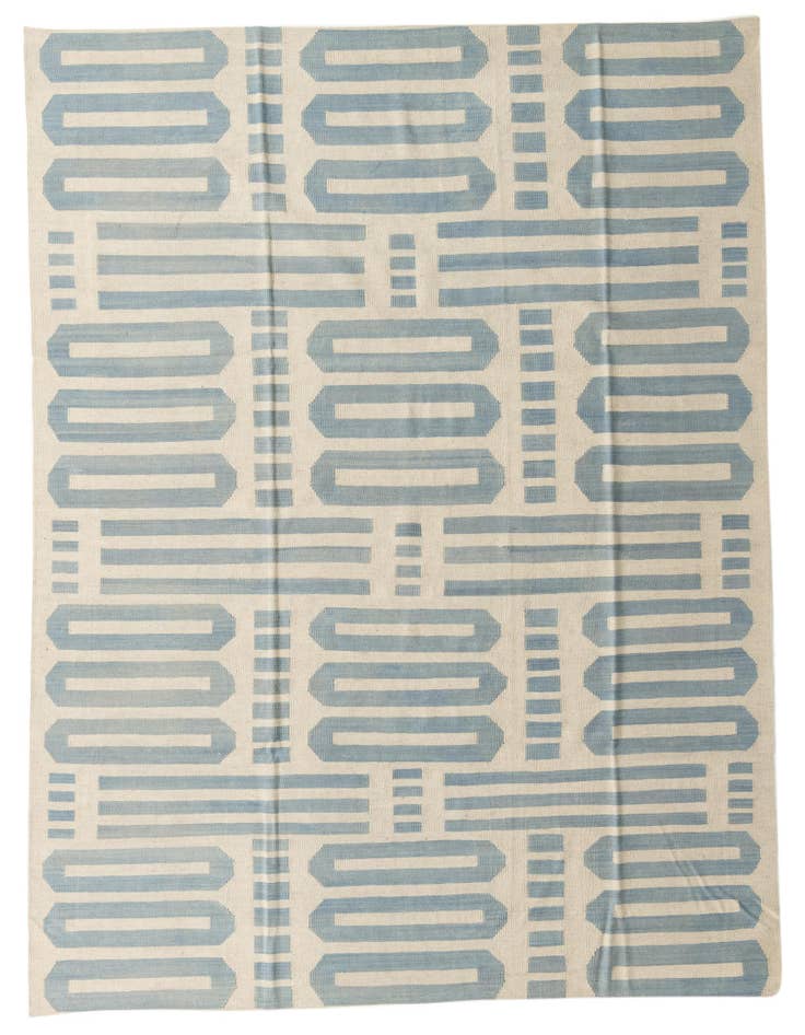 Detail image of 8' 2 x 10' Hand Woven Kilim Modern Wool Rug