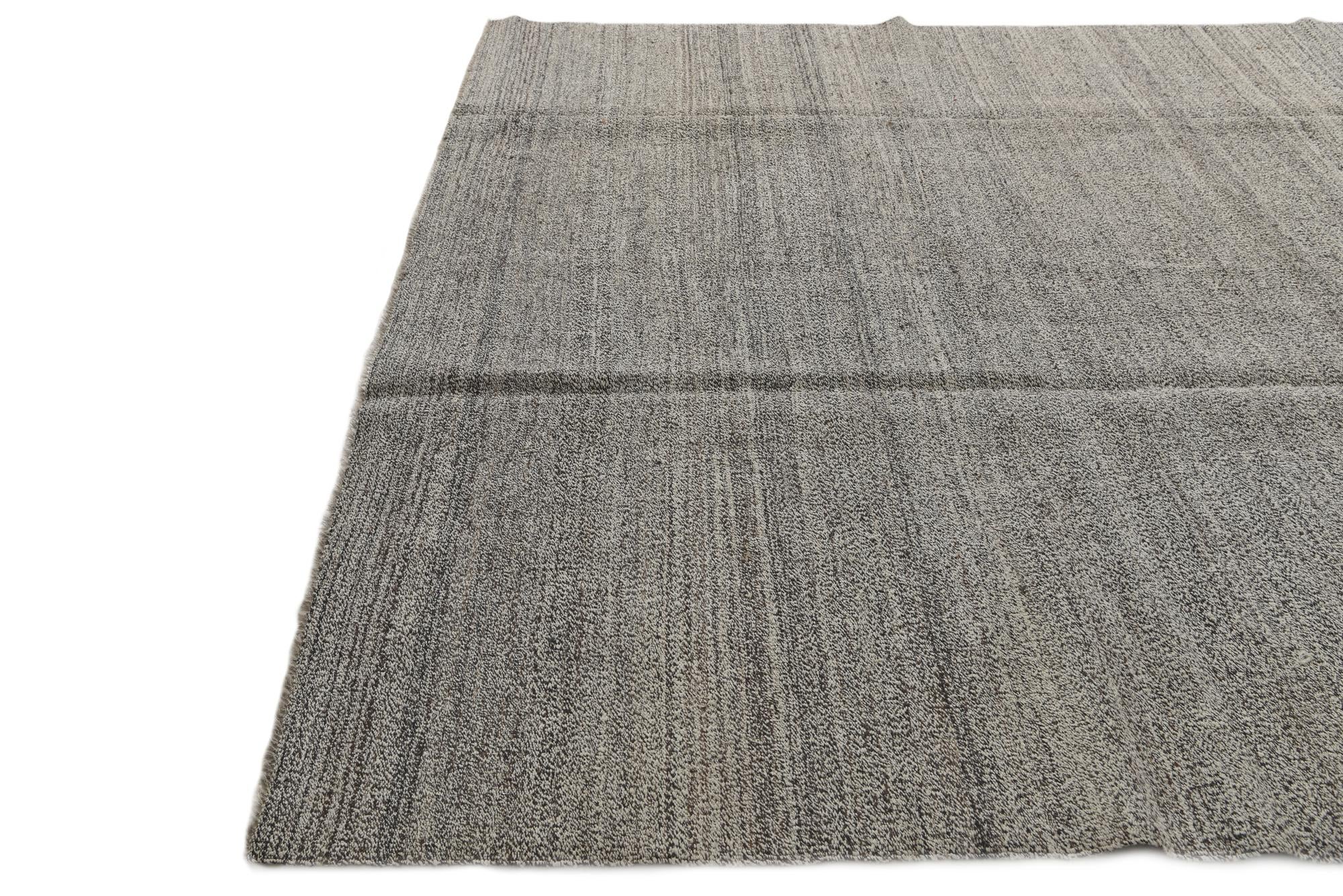 9' x 11' 5 Hand Woven Kilim Modern Wool Rug