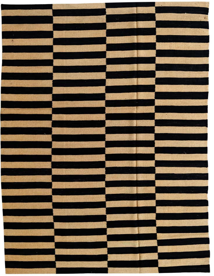 Detail image of 5' 9 x 7' 9 Hand Woven Kilim Modern Wool Rug