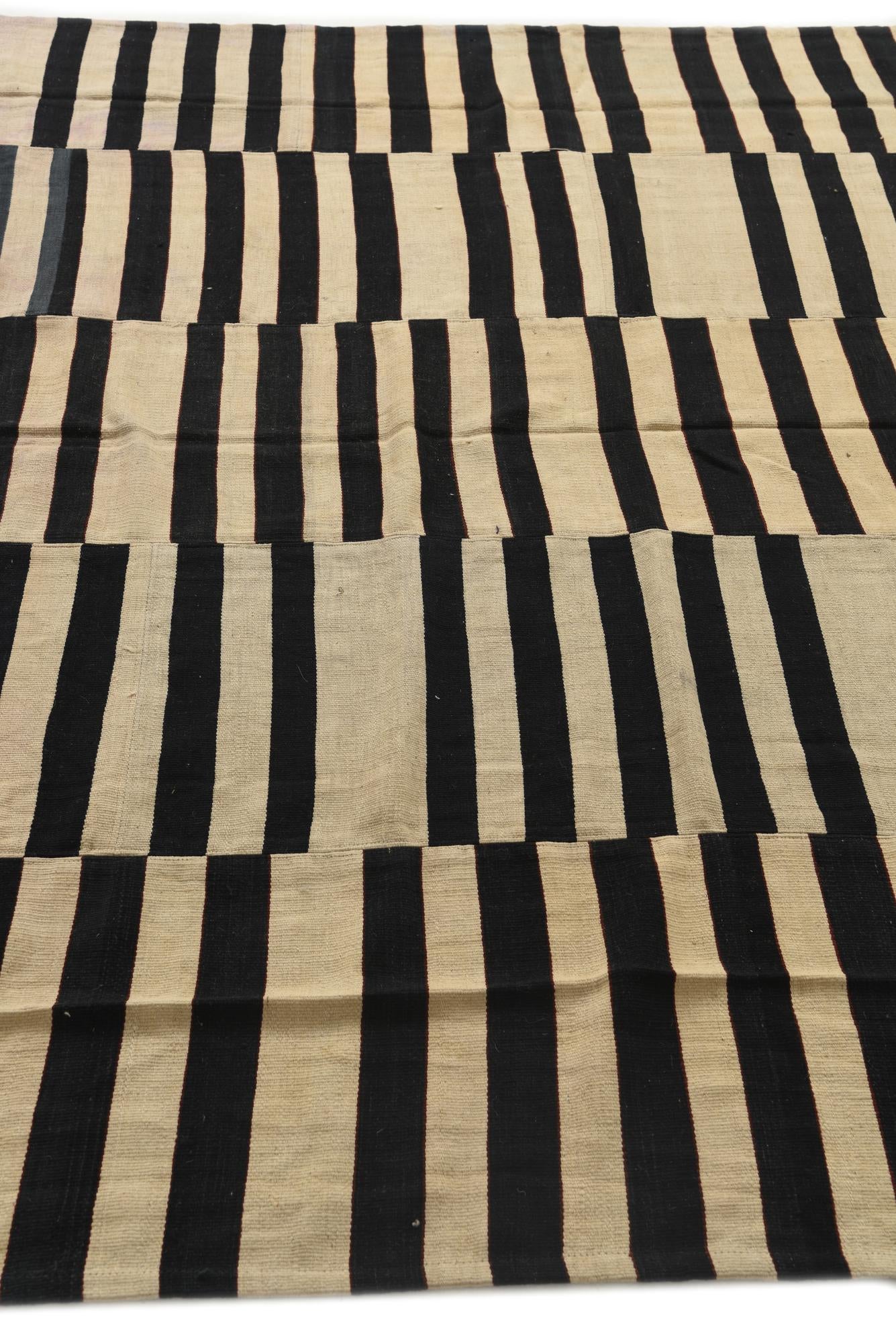 7' 3 x 10' 2 Hand Woven Kilim Modern Wool Rug