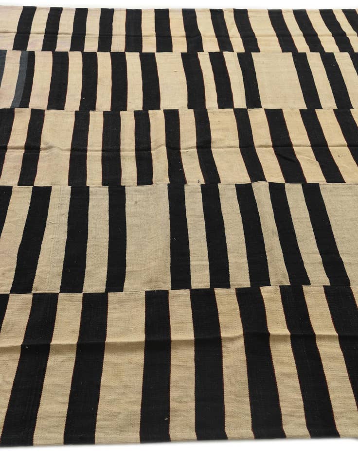 Detail image of 7' 3 x 10' 2  Hand Woven Kilim Modern Wool Rug