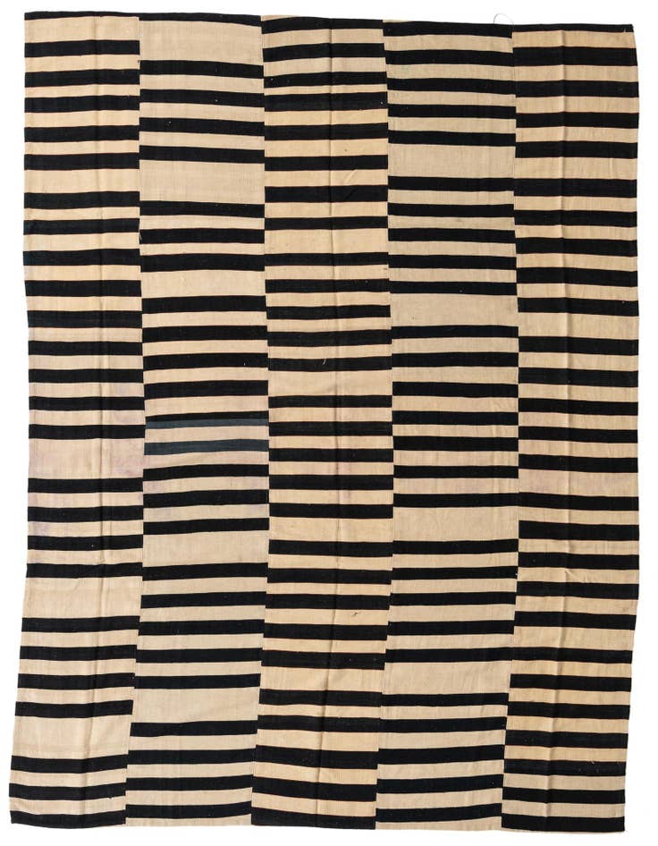 Detail image of 7' 3 x 10' 2 Hand Woven Kilim Modern Wool Rug