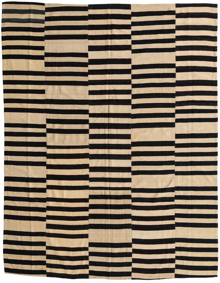 Detail image of 7' 4 x 10' 1 Hand Woven Kilim Modern Wool Rug