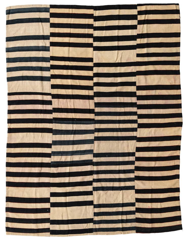 Detail image of 5' 6 x 7' 10 Hand Woven Kilim Modern Wool Rug