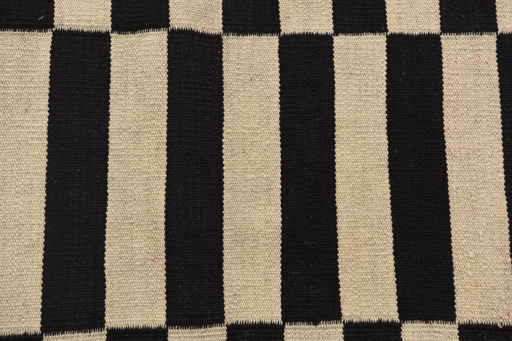 Detail image of 3' 4 x 4' 8 Hand Woven Kilim Modern Wool Rug