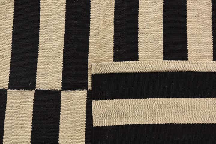 3' 4 x 4' 8 Hand Woven Kilim Modern Wool Rug