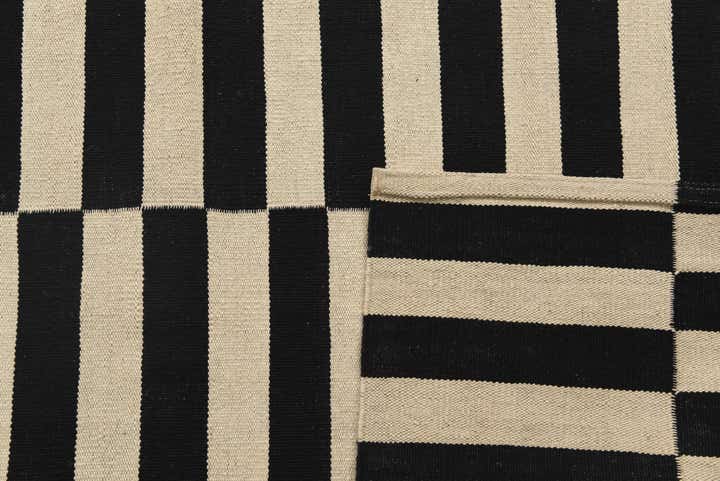 3' 3 x 4' 9 Hand Woven Kilim Modern Wool Rug