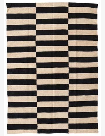 3' 4 x 4' 9 Hand Woven Kilim Modern Wool Rug