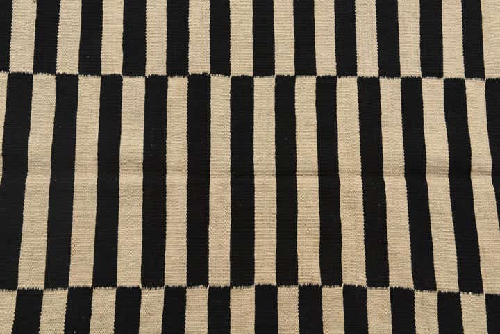 3' 6 x 4' 8 Hand Woven Kilim Modern Wool Rug