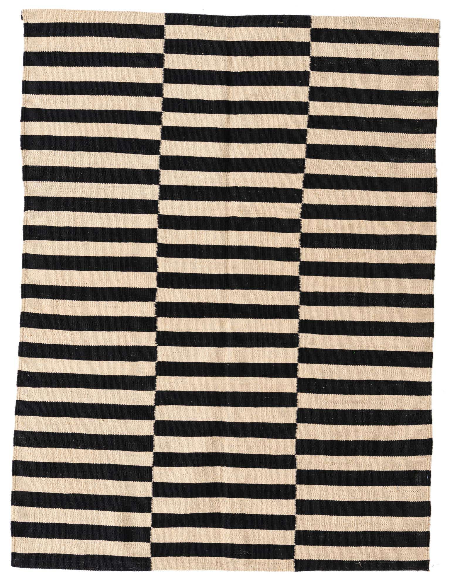 3' 6 x 4' 8 Hand Woven Kilim Modern Wool Rug