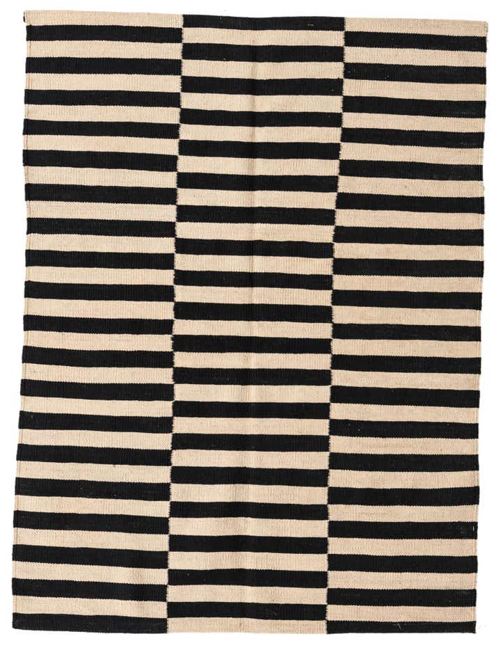 3' 6 x 4' 8 Hand Woven Kilim Modern Wool Rug