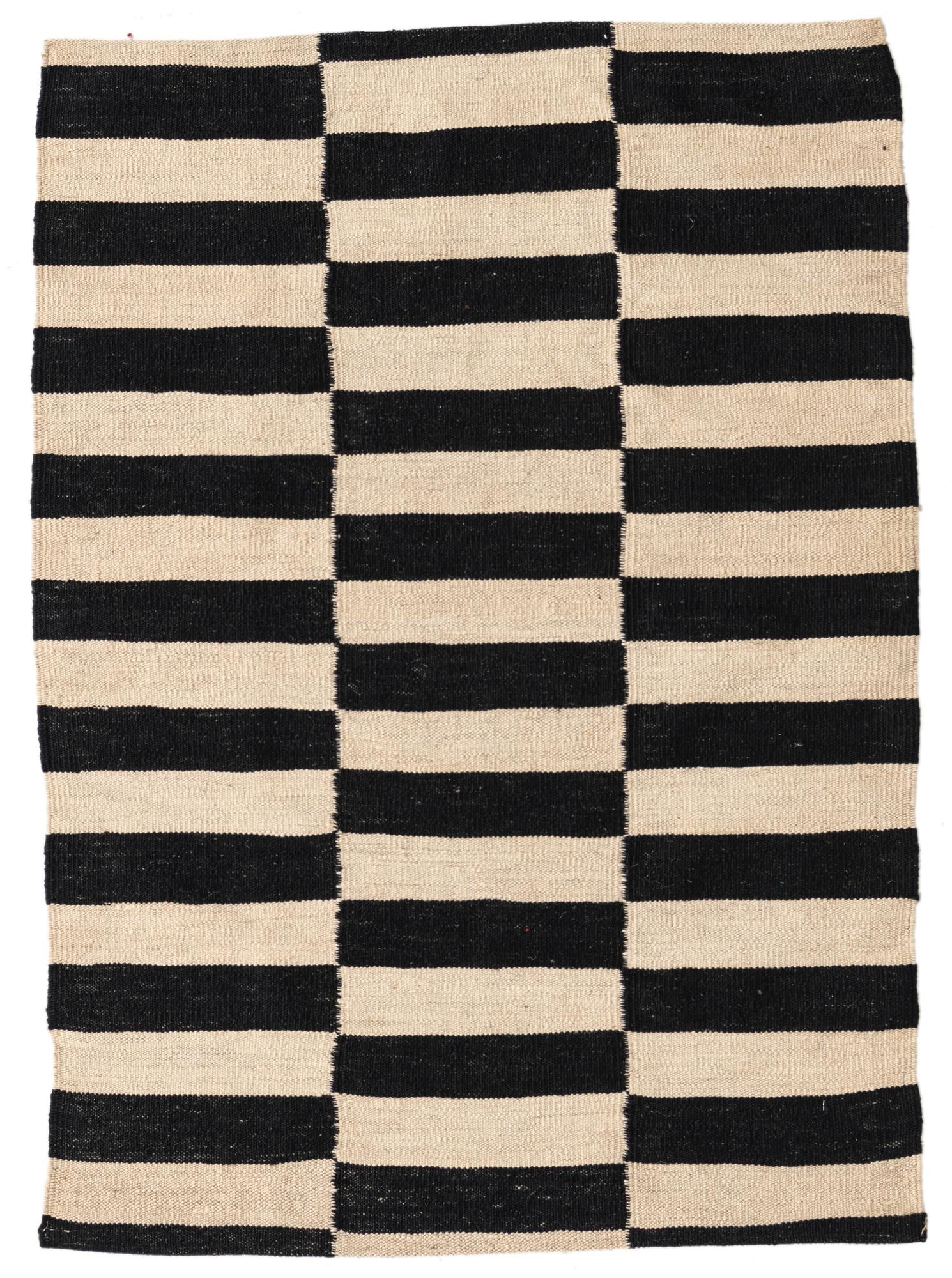 2' 9 x 3' 10 Hand Woven Kilim Modern Wool Rug
