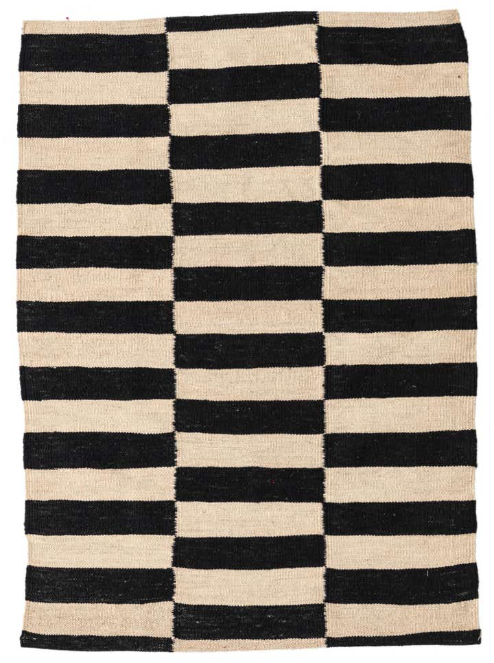 2' 9 x 3' 10 Hand Woven Kilim Modern Wool Rug