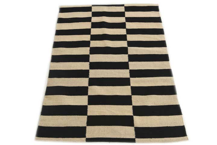 2' 7 x 3' 9 Hand Woven Kilim Modern Wool Rug