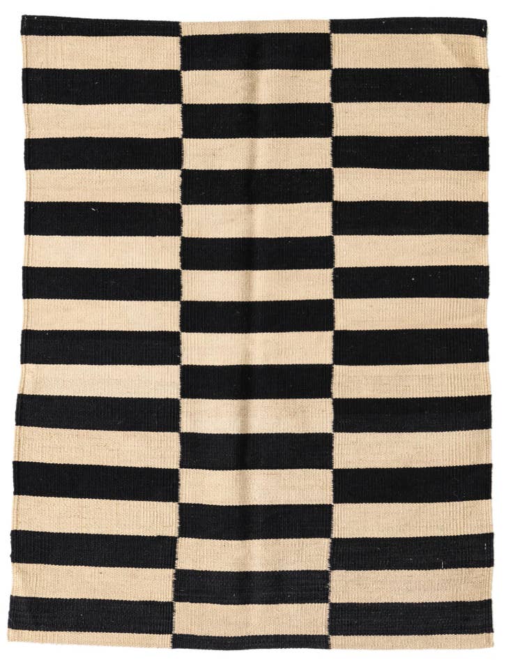 Detail image of 2' 8 x 3' 9 Hand Woven Kilim Modern Wool Rug
