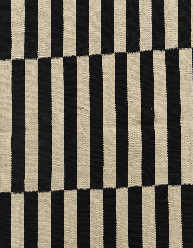 Detail image of 3' 4 x 4' 9  Hand Woven Kilim Modern Wool Rug