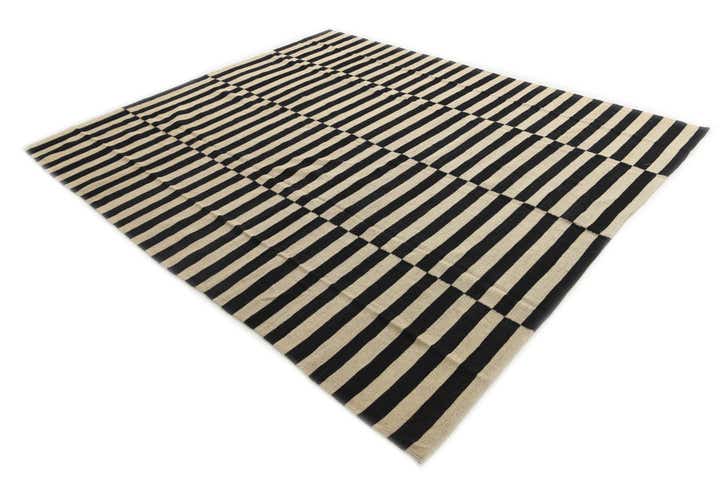 8' 5 x 9' 8 Hand Woven Kilim Modern Wool Rug