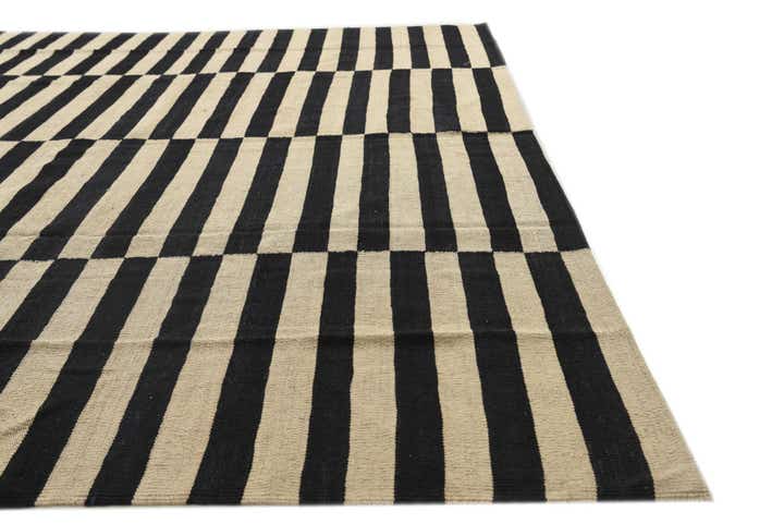 8' 5 x 9' 8 Hand Woven Kilim Modern Wool Rug