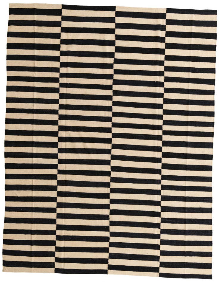 Detail image of 8' 5 x 9' 8 Hand Woven Kilim Modern Wool Rug