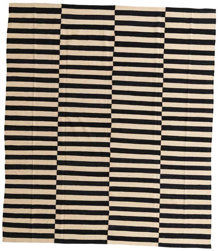 8' 5 x 9' 8 Hand Woven Kilim Modern Wool Rug