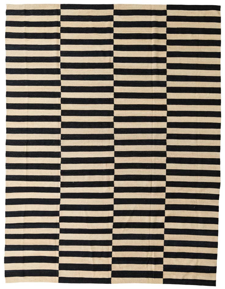 Detail image of 8' 7 x 11' 3 Hand Woven Kilim Modern Wool Rug