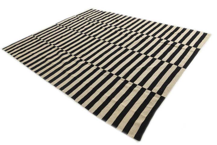 8' 1 x 9' 7 Hand Woven Kilim Modern Wool Rug