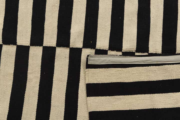 8' 1 x 9' 7 Hand Woven Kilim Modern Wool Rug