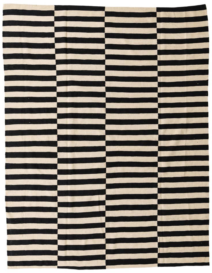 Detail image of 8' 1 x 9' 7 Hand Woven Kilim Modern Wool Rug