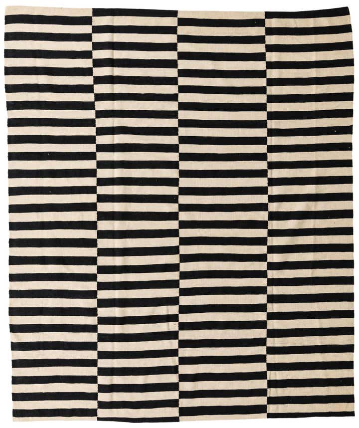 8' 1 x 9' 7 Hand Woven Kilim Modern Wool Rug