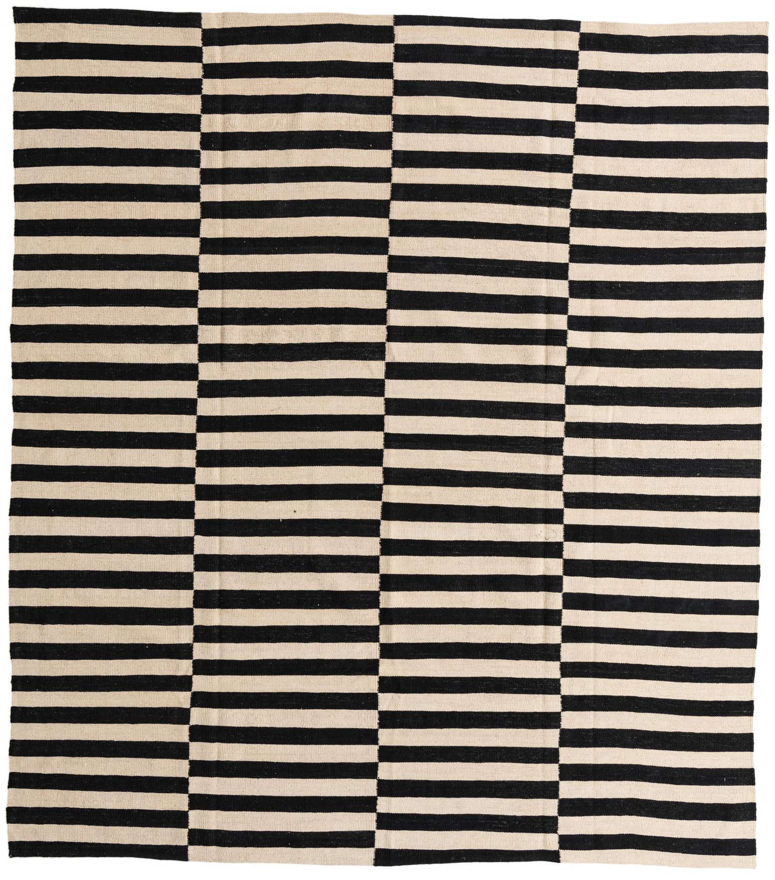 8' 7 x 9' 7 Hand Woven Kilim Modern Wool Rug