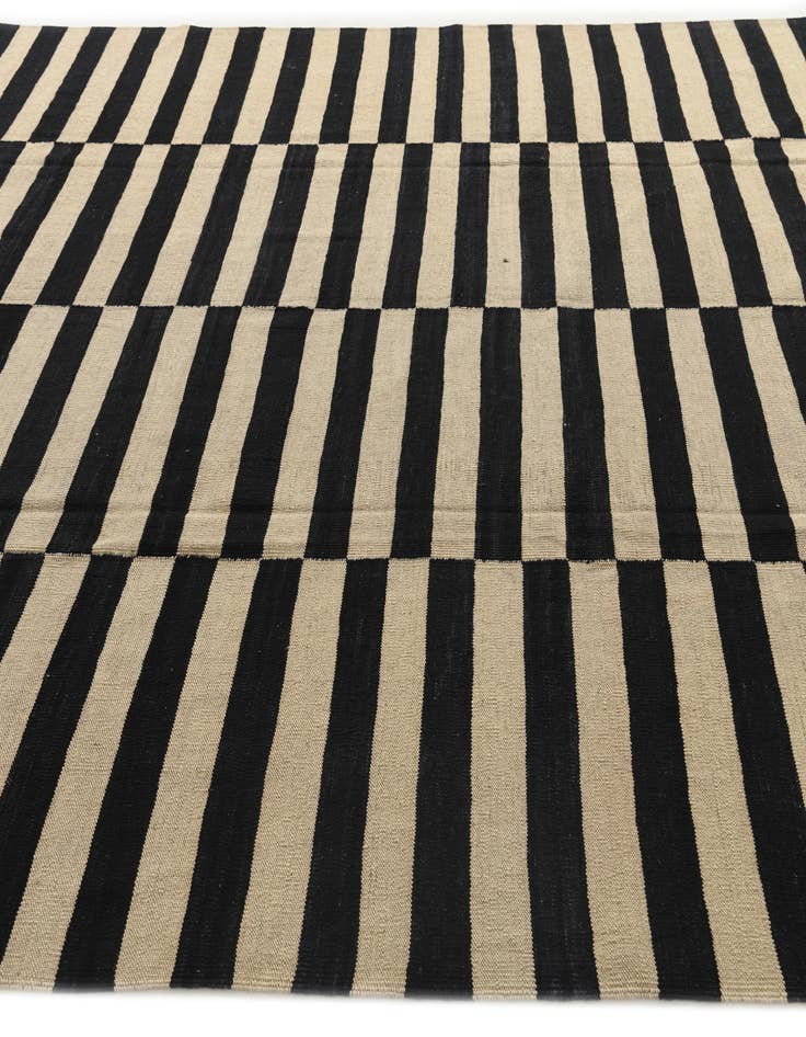 Detail image of 8' 9 x 9' 8 Hand Woven Kilim Modern Wool Rug