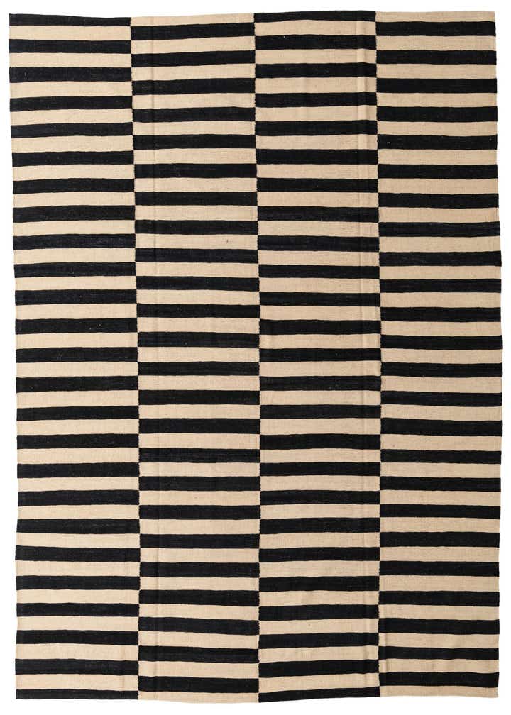 8' 9 x 9' 8 Hand Woven Kilim Modern Wool Rug