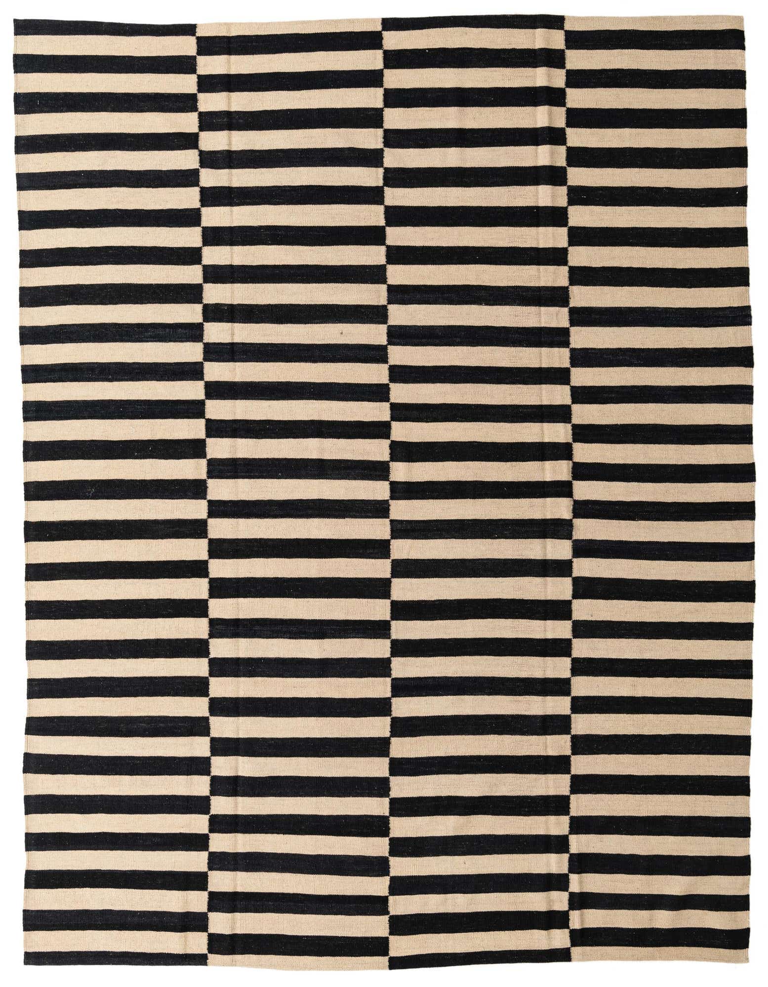 8' 9 x 9' 8 Hand Woven Kilim Modern Wool Rug