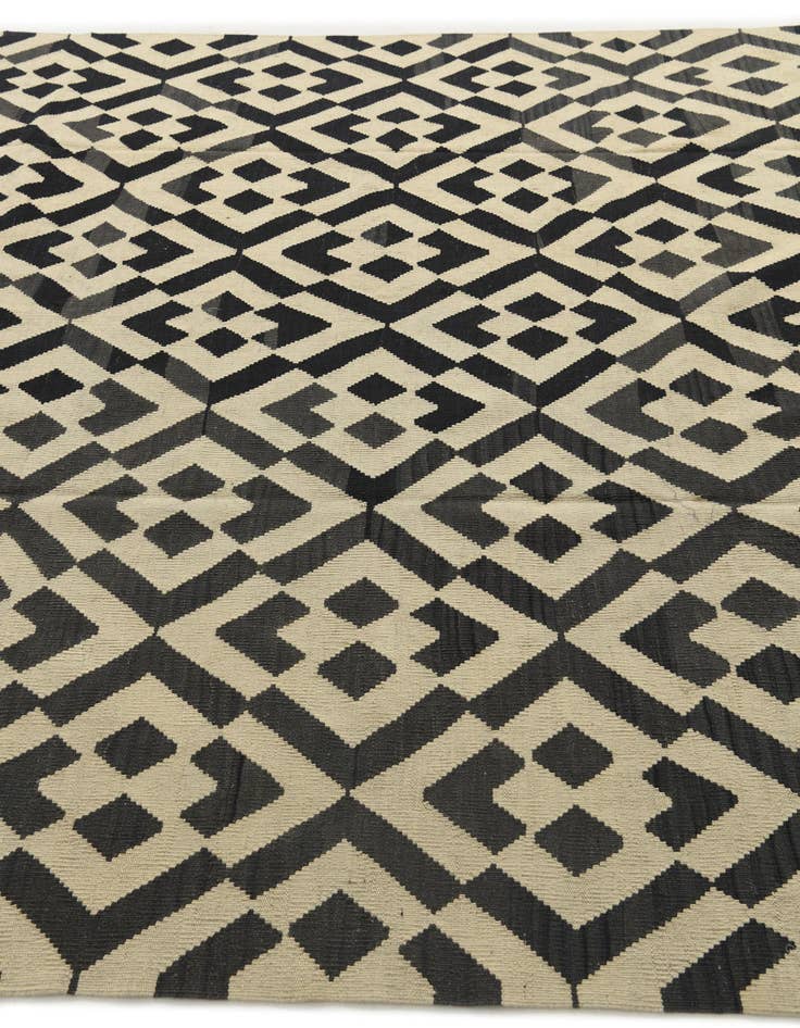 Detail image of 8' 6 x 11' 4  Hand Woven Kilim Modern Wool Rug
