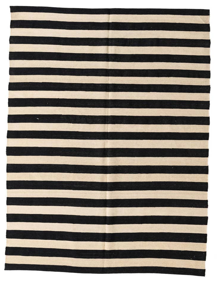 Detail image of 5' 6 x 8' Hand Woven Kilim Modern Wool Rug