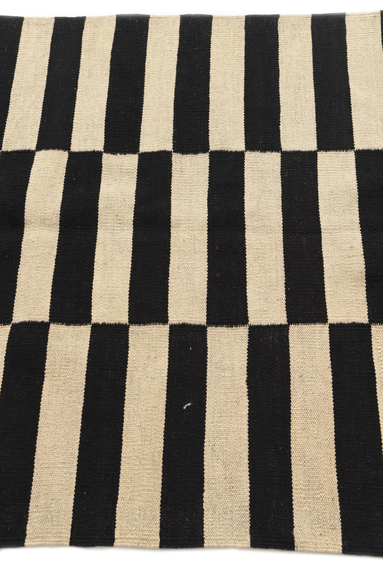 3' 4 x 4' 9 Hand Woven Kilim Modern Wool Rug