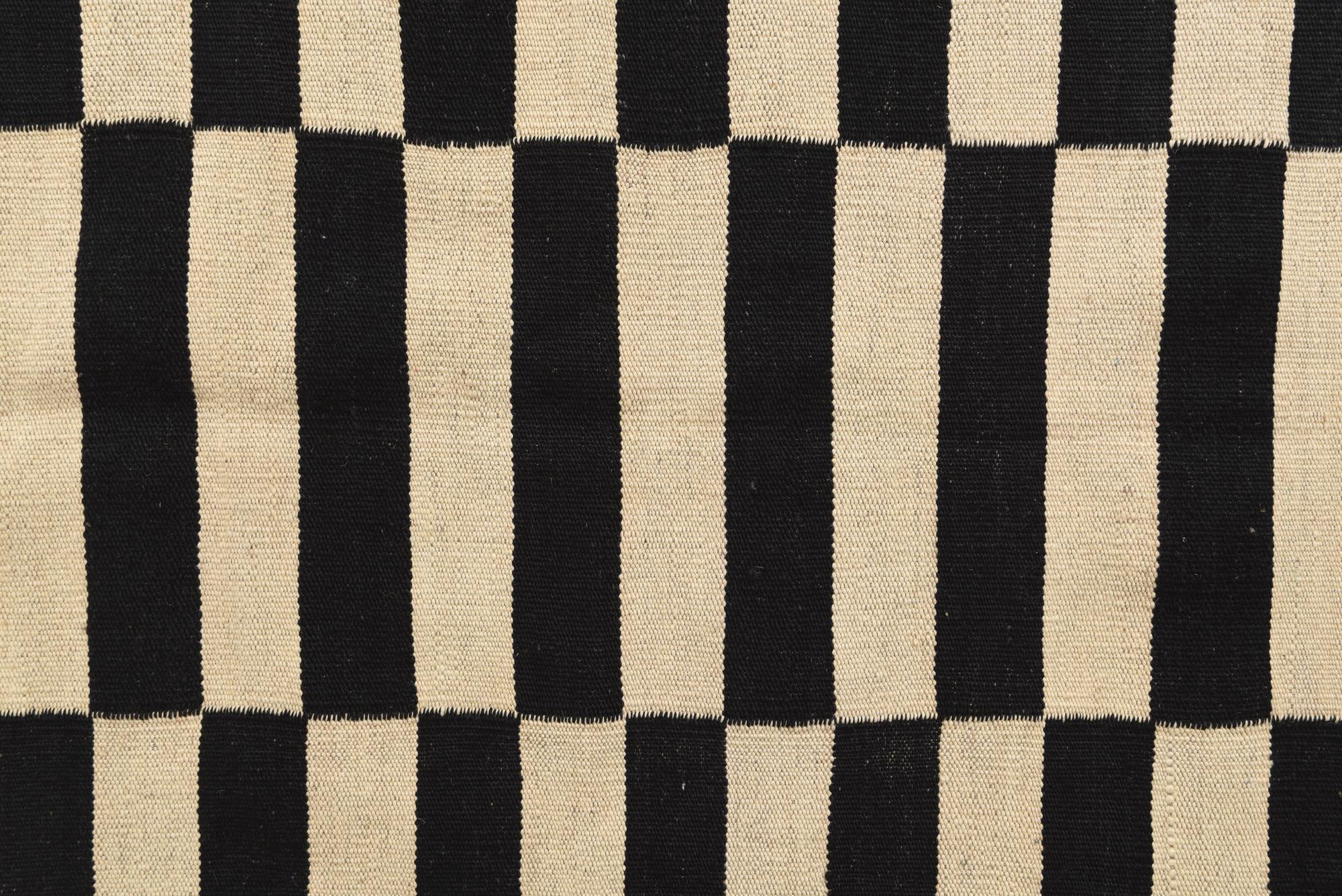 3' 4 x 4' 9 Hand Woven Kilim Modern Wool Rug