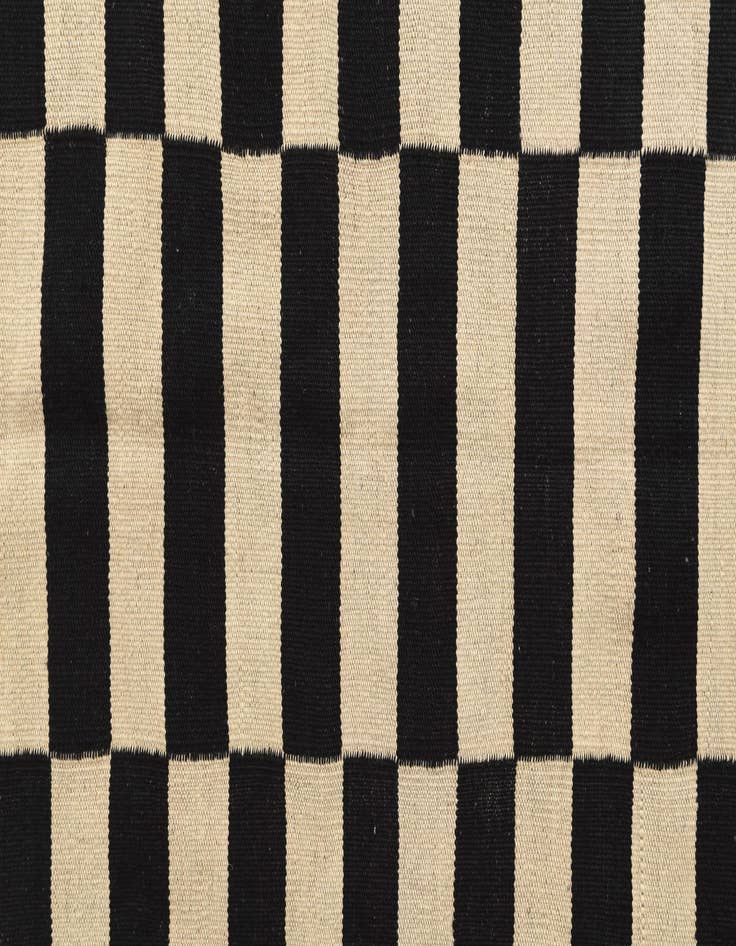 Detail image of 3' 4 x 4' 9  Hand Woven Kilim Modern Wool Rug