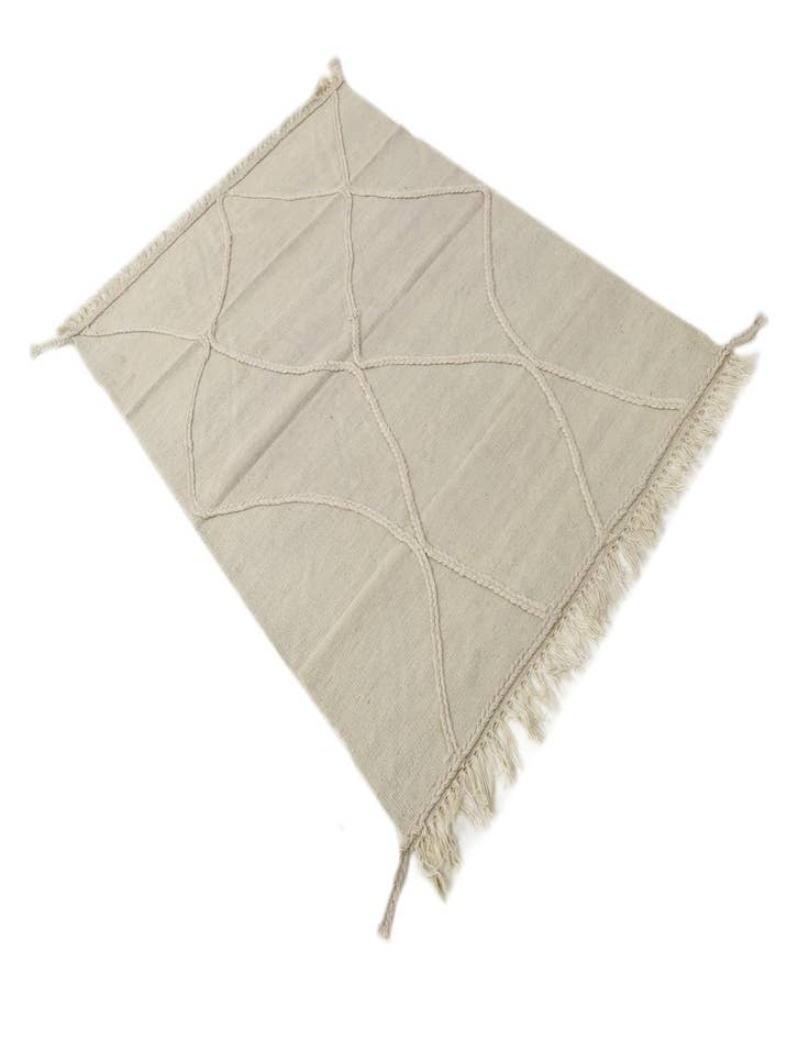 Detail image of 3' 6 x 5' 2  Hand Woven Kilim Modern Wool Rug