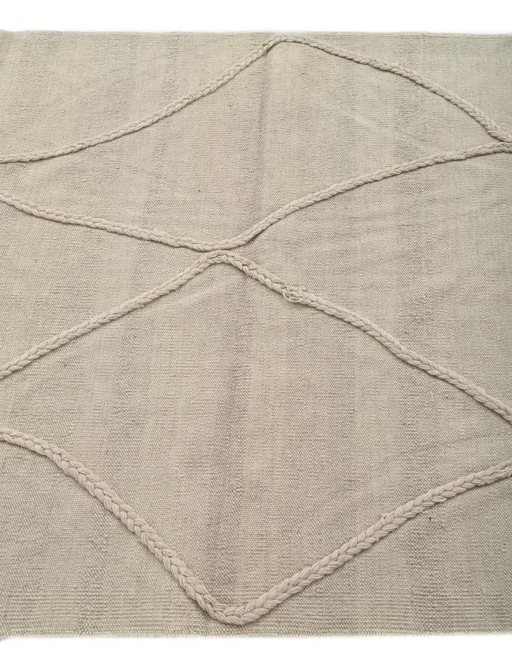 Detail image of 3' 6 x 5' 2  Hand Woven Kilim Modern Wool Rug