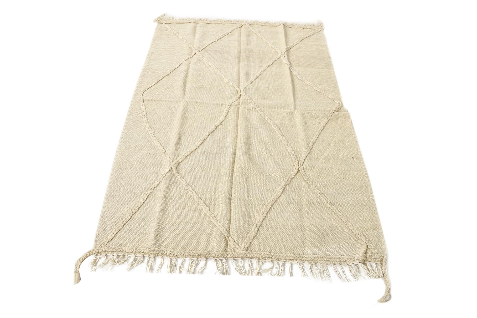 3' 3 x 4' 9 Hand Woven Kilim Modern Wool Rug