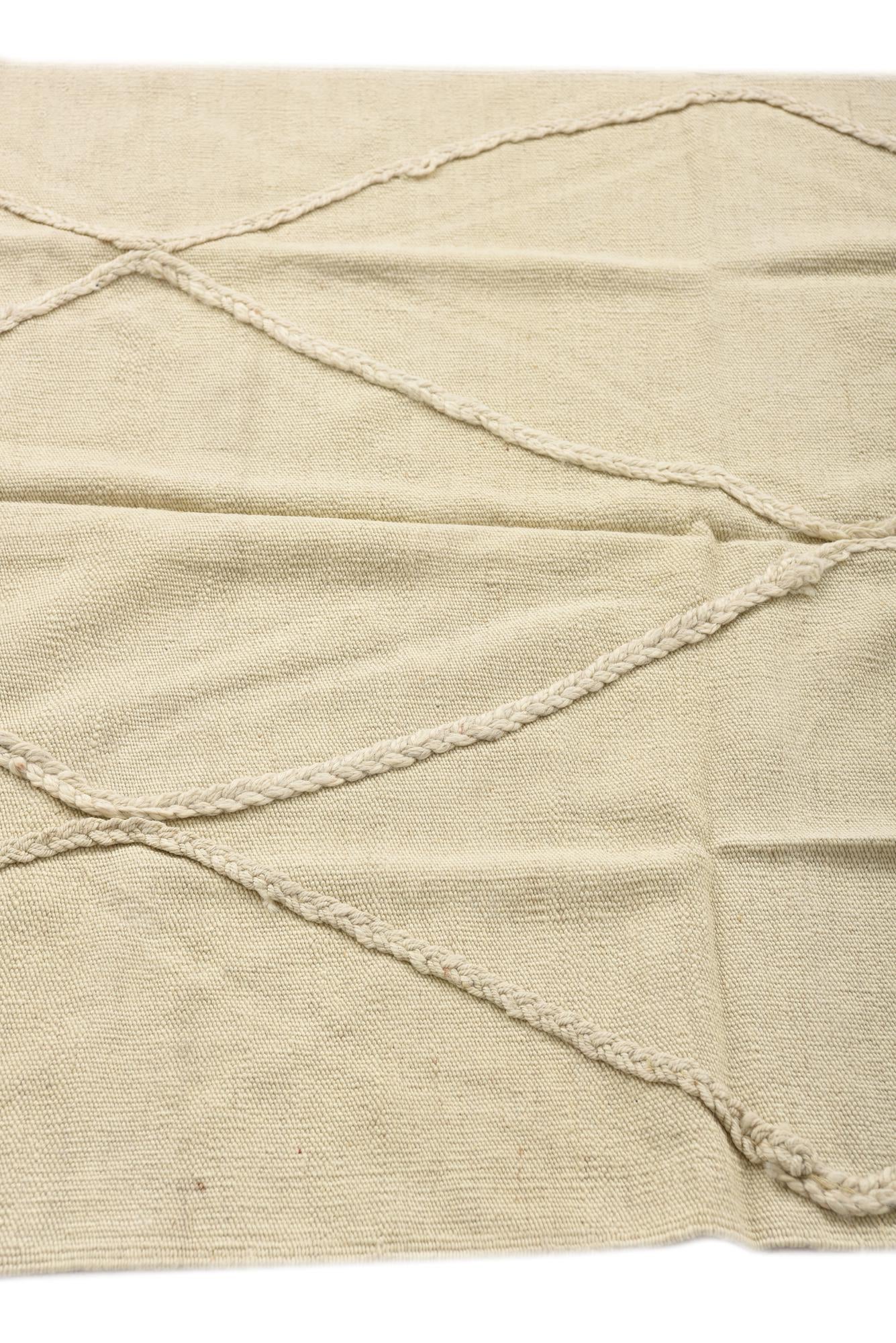 3' 3 x 4' 9 Hand Woven Kilim Modern Wool Rug