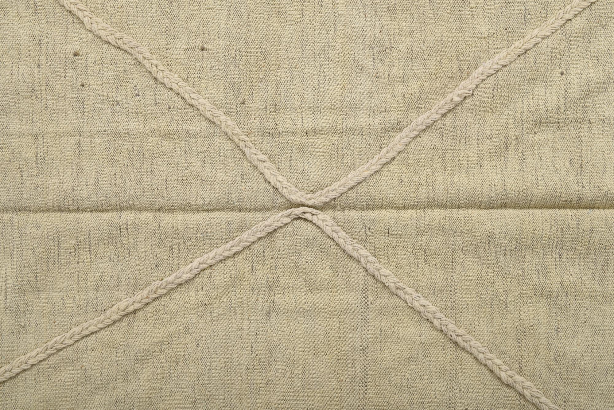 5' x 6' 5 Hand Woven Kilim Modern Wool Rug